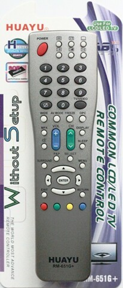 Пульт универсальный Huayu для Sharp RM-651G+ (корпус GA473WJSA)