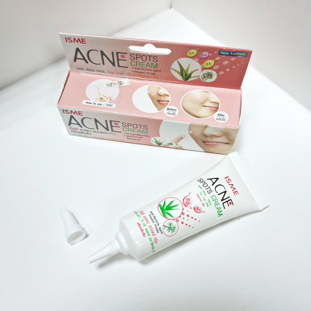 Крем для лица ISME с алоэ от угрей Acne Sports сream 10 гр