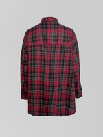 Рубашка Miss Diva 11012 в клеточку на кнопках с карманом на груди