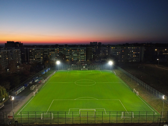 Модернизация системы освещения на объекте Футбольное поле, ул. Мыльникова