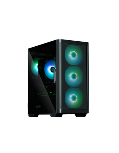 Корпус ZALMAN M4, MATX, BLACK, WINDOW, 1xCombo (3.5'' or 2.5''), 1x3.5", 2x2.5", 1xUSB2.0, 2xUSB3.0, FRONT 3x120mm ARGB, REAR 1x120mm ARGB