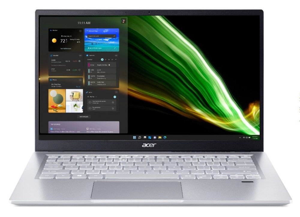 Ноутбук Acer Swift 3 SF314-43 14&amp;quot; IPS 1920x1080, AMD Ryzen 5 5500U 2.1GHz, 8Gb RAM, 256Gb SSD, W11, серебристый (NX.AB1ER.00U)
