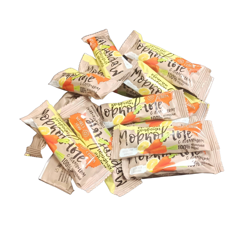 Конфеты овощные Морковные с лимоном 1 кг