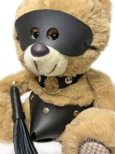 Оригинальный плюшевый мишка с плетью (Цвет: бежевый)