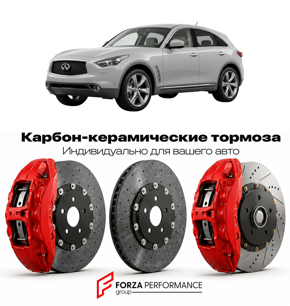 Карбон-керамическая тормозная система для Infiniti FX50 II S51 2008-2013 Инфинити