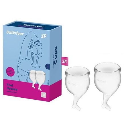 Менструальные чаши Satisfyer Feel Secure, прозрачный