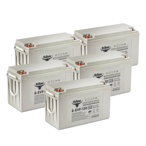 Комплект аккумуляторов RuTrike 6-EVF-120 60V126AH (AGM)