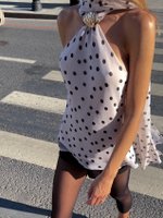 Топ атласный в горох, Молочный