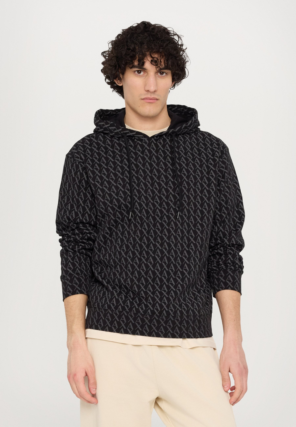 Armani Exchange Толстовка с капюшоном - Чёрный