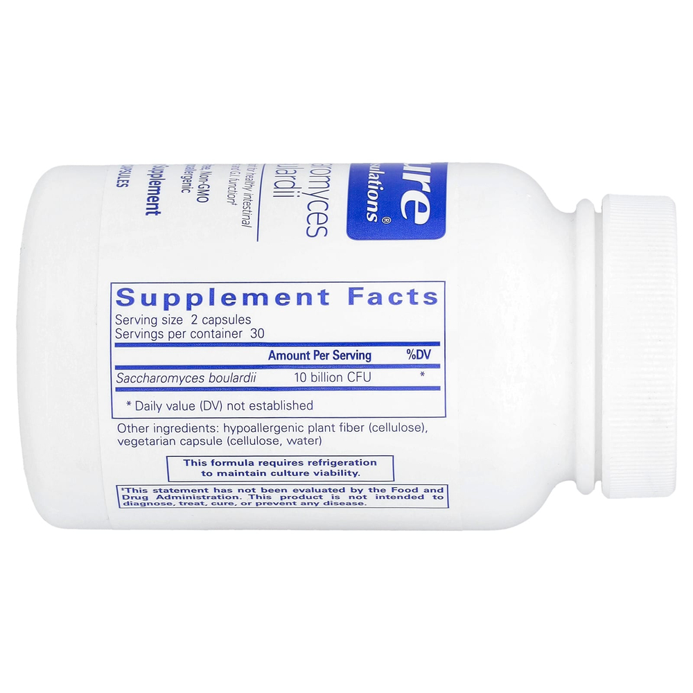 Pure Encapsulations, Сахаромицеты Буларди, 60 капсул (5 млрд КОЕ в каждой капсуле)