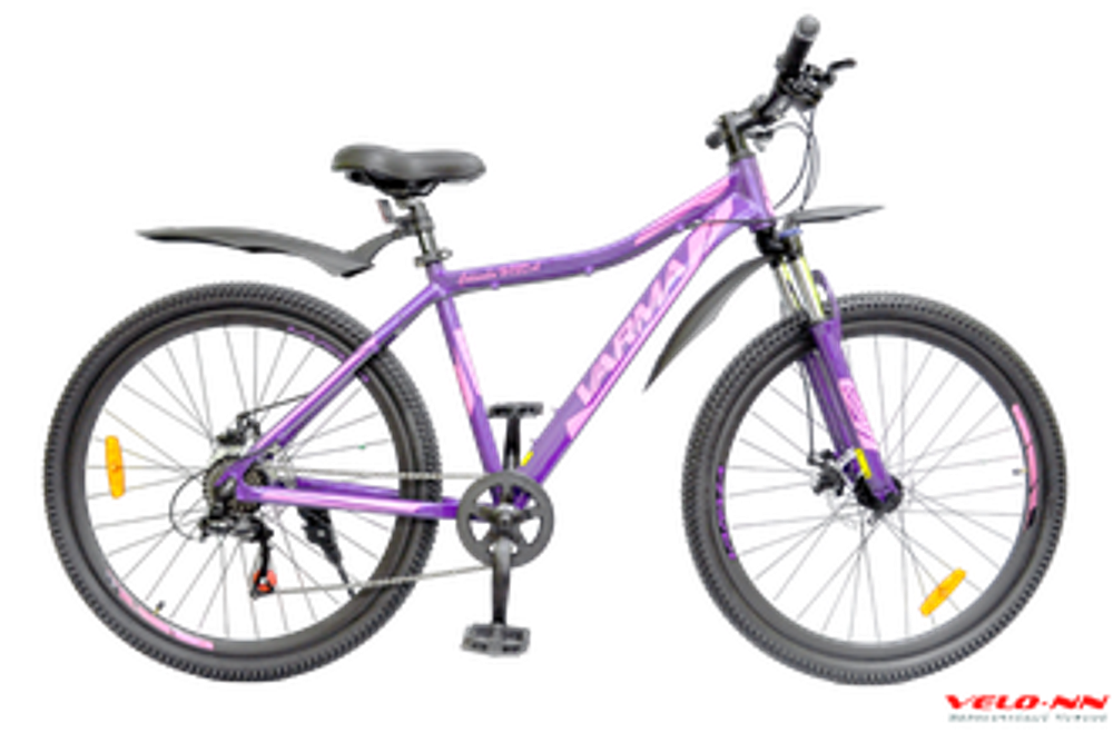 Велосипед 27,5&quot;  VARMA Columba H73DA  7 ск. фиолетовый (Россия)