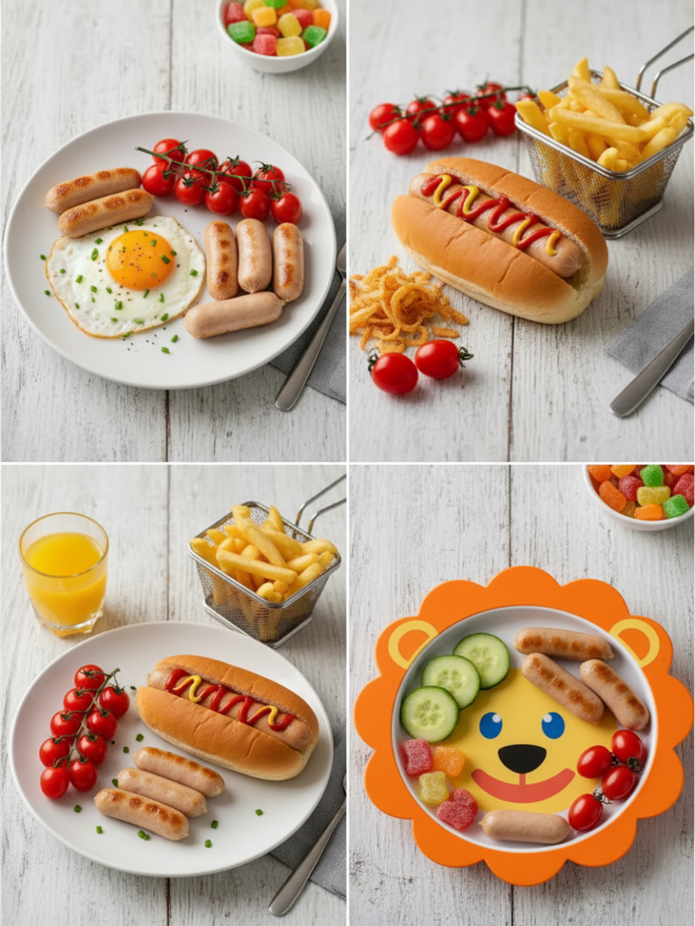 Сосиски мини с молоком "Ремит" 1 кг*6 (Россия)