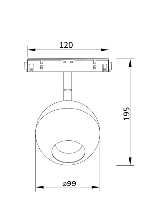 Трековый светильник Maytoni TR028-2-15W3K-B