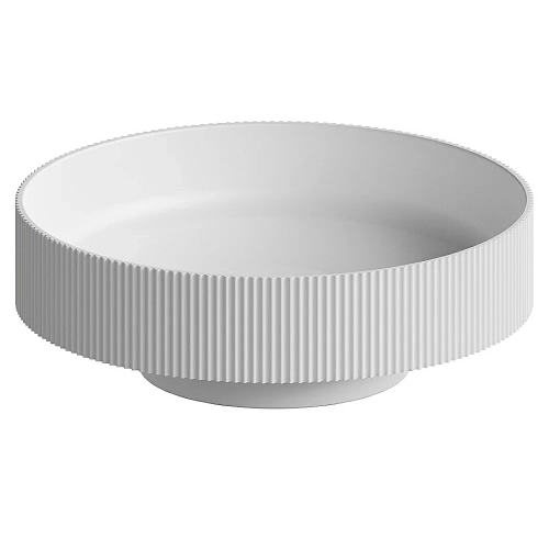 Раковина Boheme Corian 40 801-R-MW белая матовая
