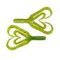 Твистер Helios Credo Four tail 2,35"/6,0 см Green Lime 10шт. (HS-20-010)