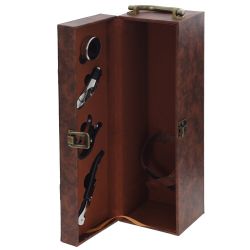 GAEM Шкатулка для бутылки с набором для вина, L37 W10,5 H12,5 см