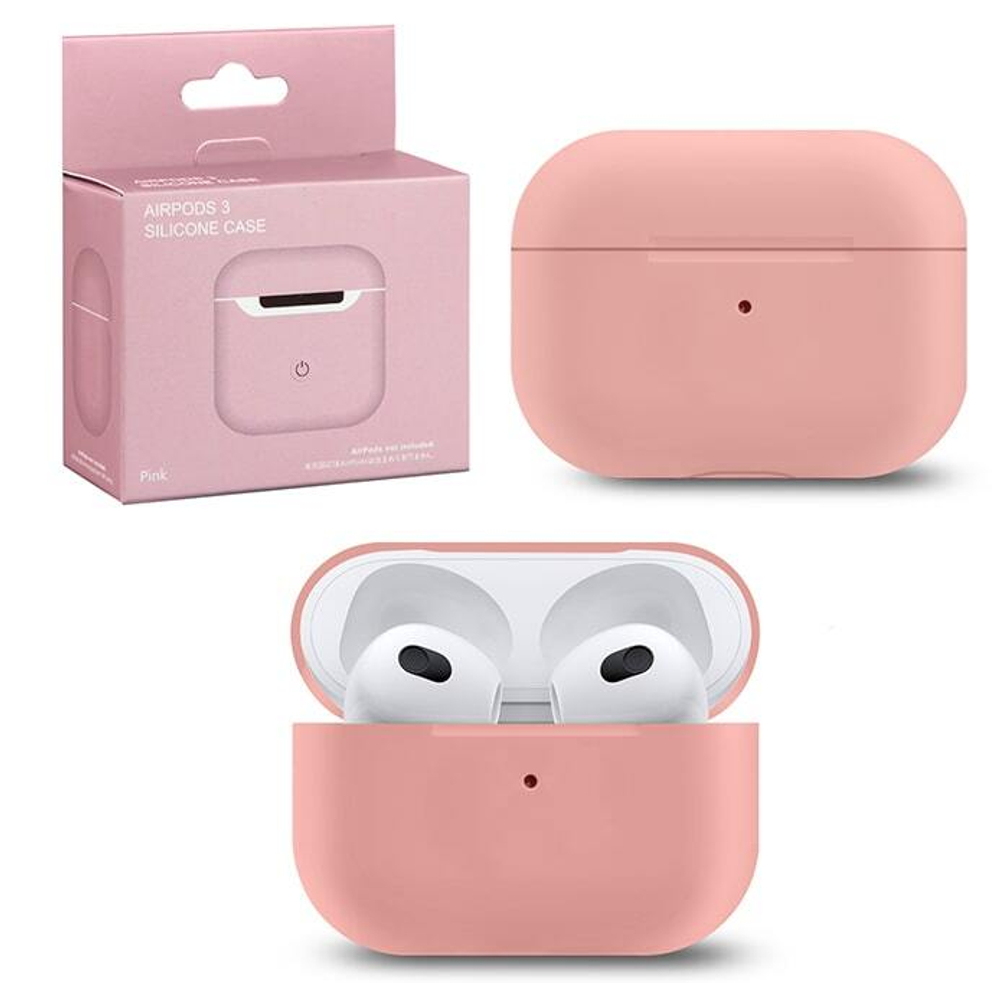 Чехол для Apods 3 Silicone Pink