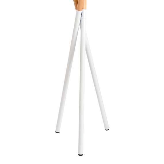 Напольная вешалка Amundsen, 172 см, белая/натуральное дерево