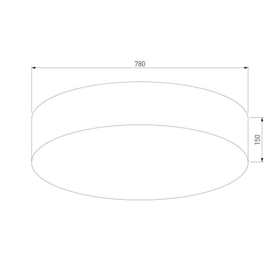 Потолочный светильник TK Lighting 5638 Rondo Linen