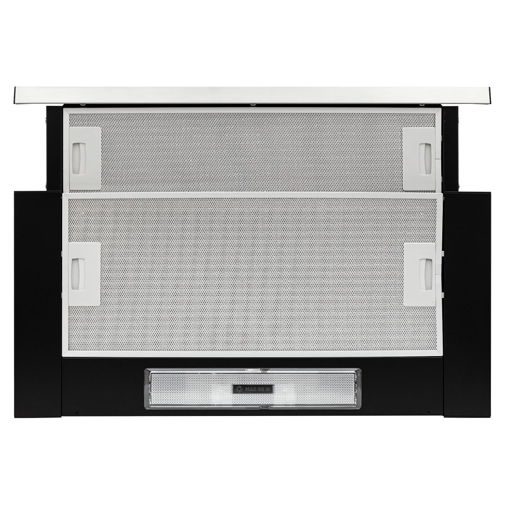 Встраиваемая вытяжка Krona KAMILLA slim 600 black/inox (2 мотора)