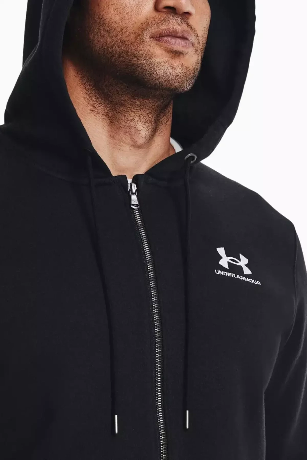Кофта Under Armour Essential Fleece FZ - черный