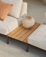 Ваза Lumia из стекла бежевого цвета  27см