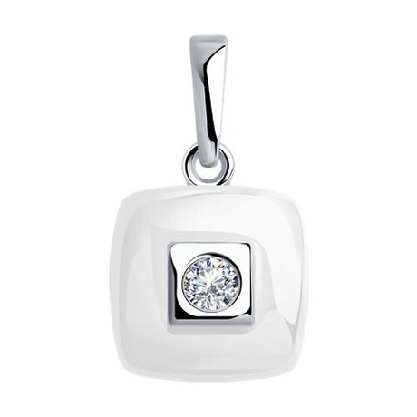 Подвеска из серебра с керамикой