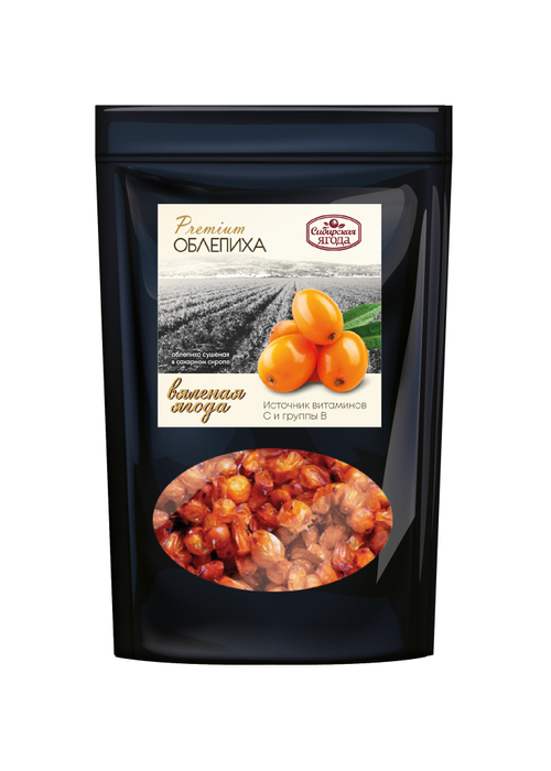 Облепиха вяленая в сиропе 100 г / Сава