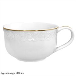 Lenardi 109-167 Бульонница500 мл БЕЛАЯ РОЗА в под.уп.(х24)Фарфор