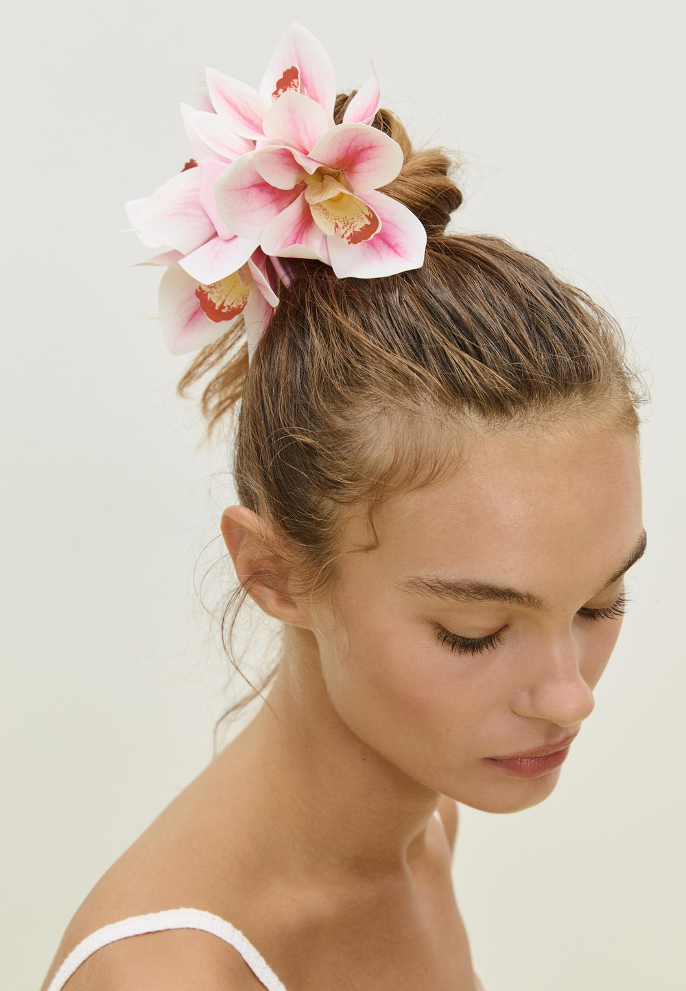 STRADIVARIUS Заколка для волос с цветком, розовый