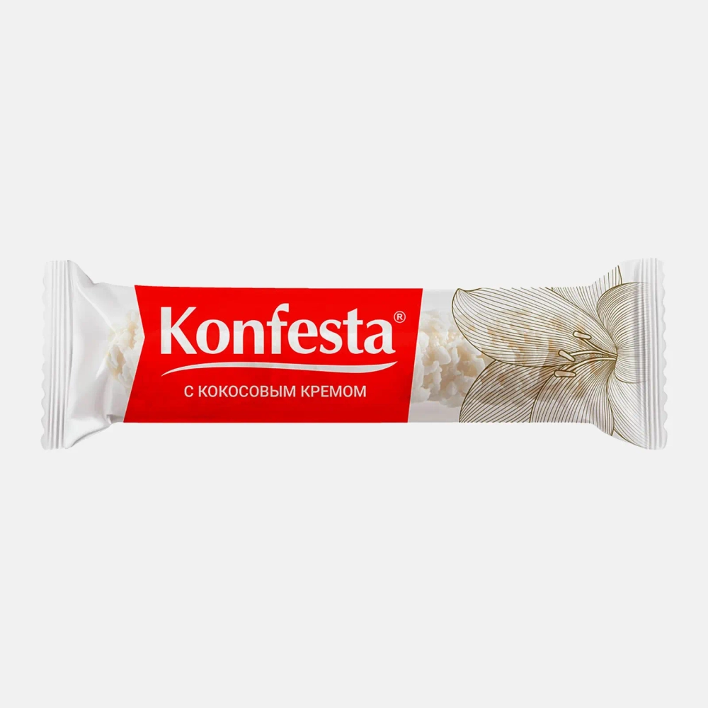 Конфеты Konfesta с кокосовой начинкой глазированные