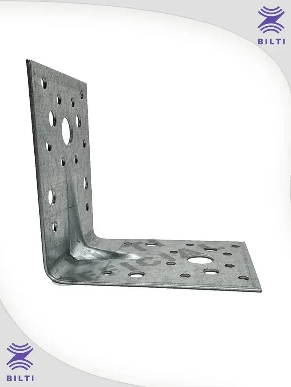 Крепежный уголок усиленный 90х65 мм (25 шт.)