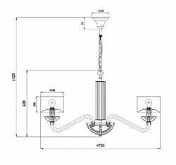 Подвесная люстра Maytoni ARM526PL-06GR