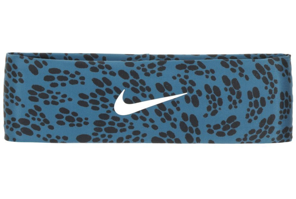 Резинка на голову Nike Dri-Fit Fury Headband 3.0 Printed - небесный