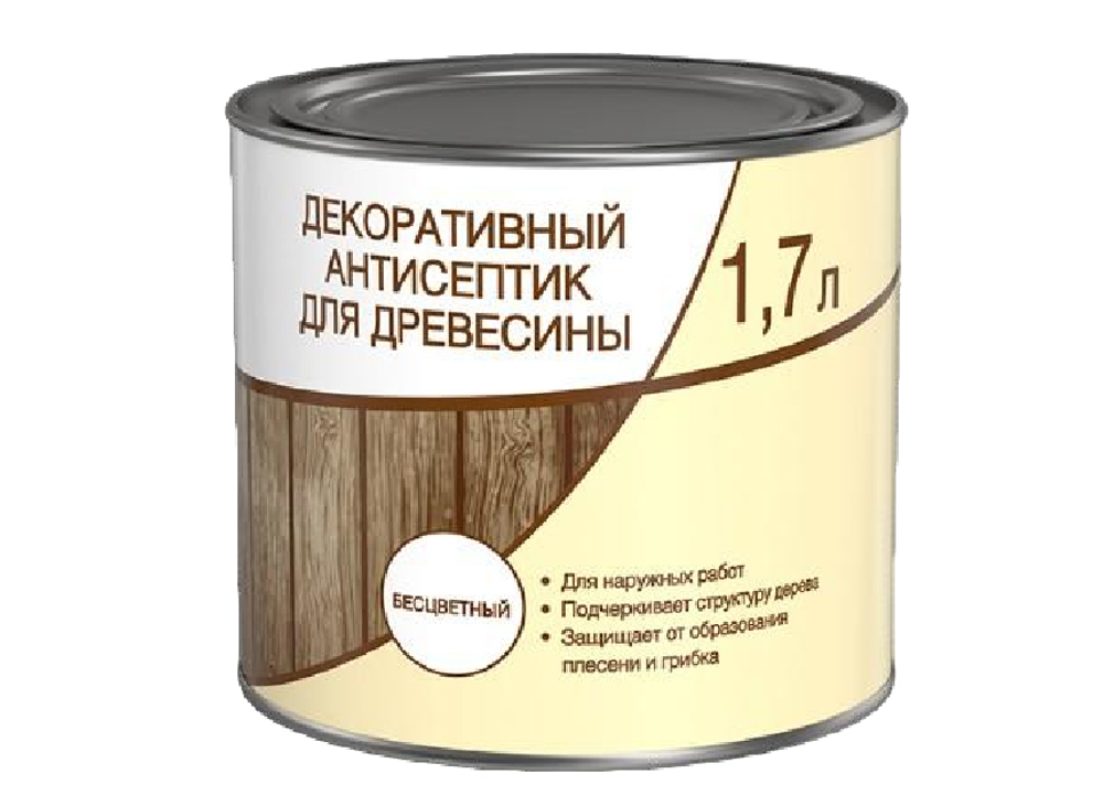 Антисептик Декоративный ЛЦ бесцветный 1,7л