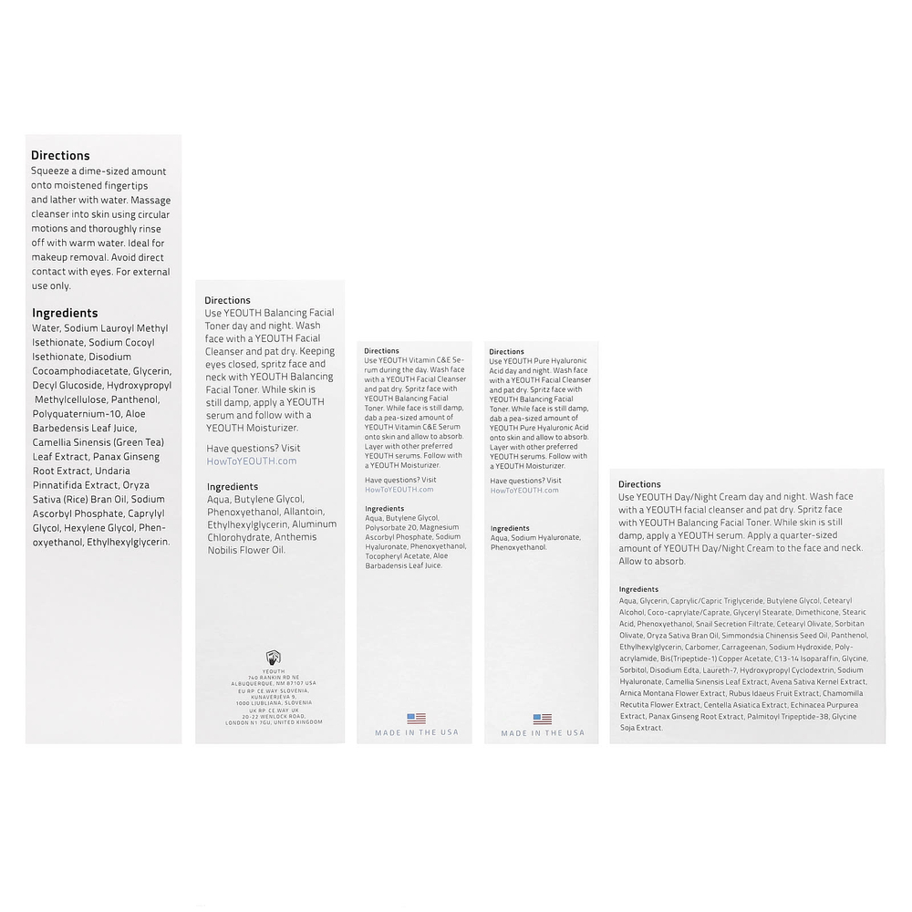 YEOUTH, Yeouth, Anti-Aging System, Thirties, 6 Piece Set