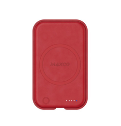Внешний магнитный аккумулятор с беспроводной зарядкой Maxco Future Magnetic Two-Way, 5000 mAh, 15W, Красный