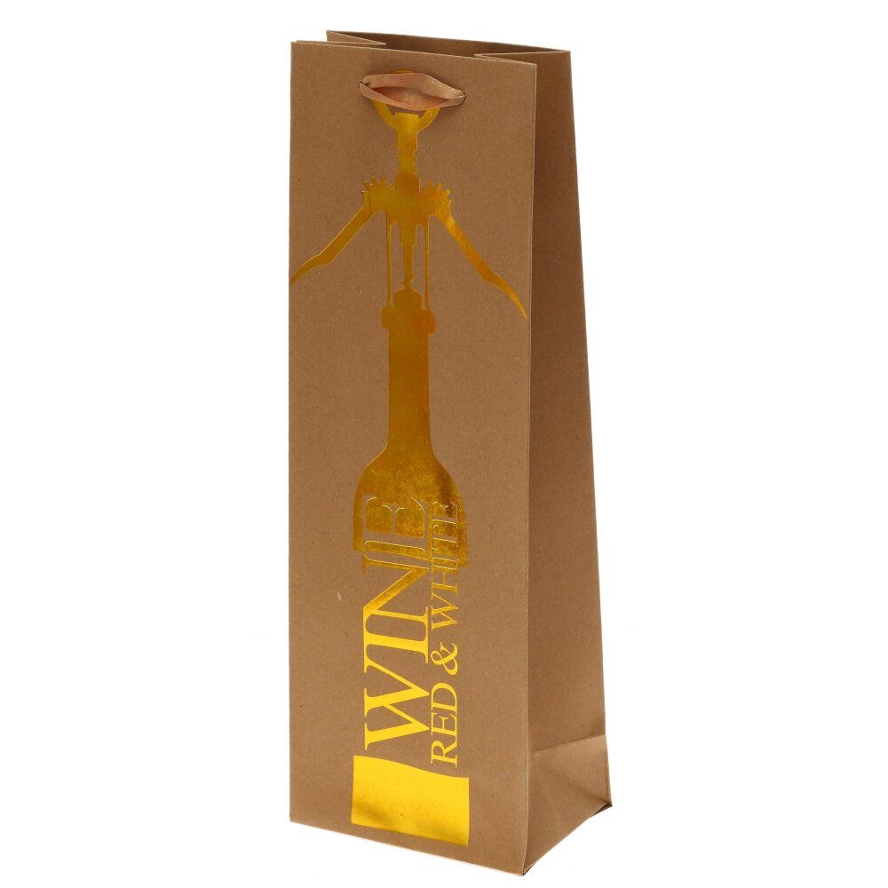 GAEM Пакет подарочный для бутылок (бумага 300г/м2, блок 12шт), L12,5 W8,5 H36 см, 4в.