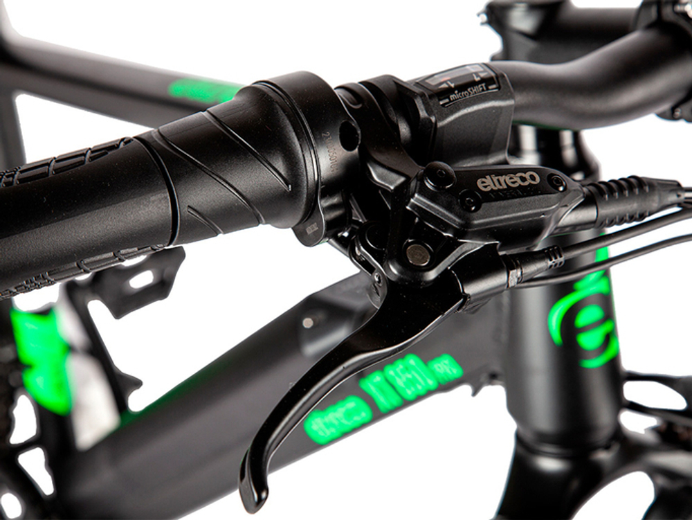 Электровелосипед Eltreco XT 850 Pro (серо-зеленый)