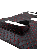 Ковры 3D SHACMAN X6000 (экокожа, черный, красная строчка)