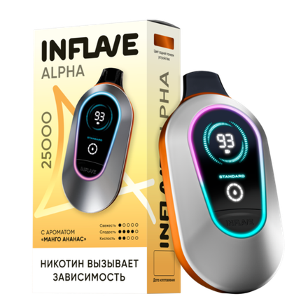 Inflave Alpha Манго-ананас 25000 затяжек 20мг (2%)