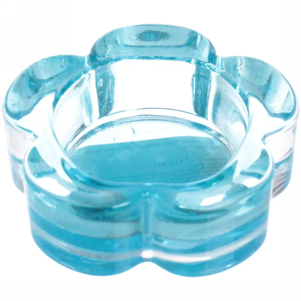 Подсвечник «Tea-цветок» 6,5*2,5см цвет голубой