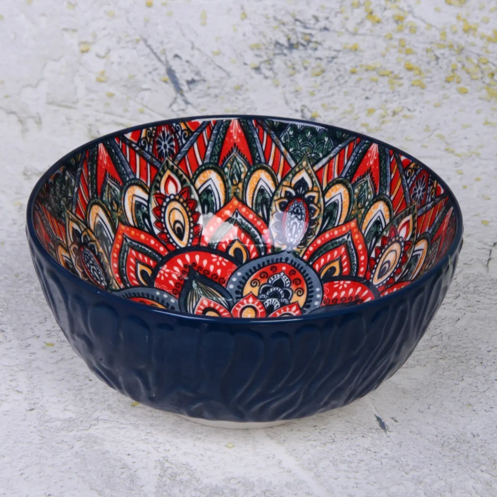 Салатник керамический «Марракеш» синий 16*7,5см