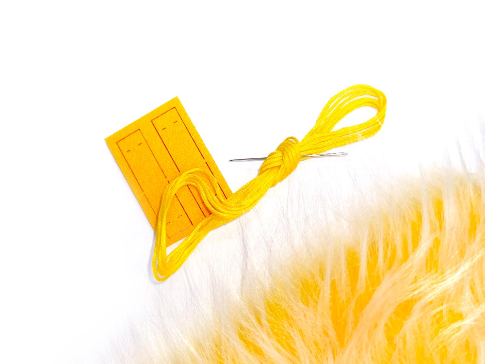 Набор для творчества Меховой клатч Желтый