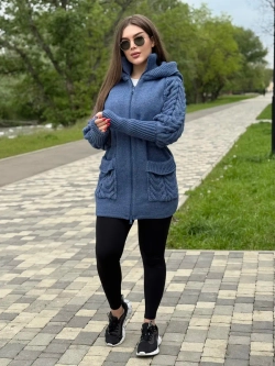 Кардиган куртка анорак вязаный