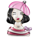 Брошь Shadore Девочка в берете XZ1479.7 R/S