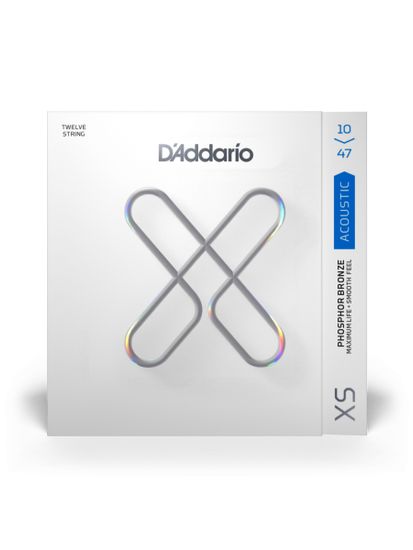Струны для 12-струнной акустической гитары 10-47 D'Addario XS XSAPB1047-12