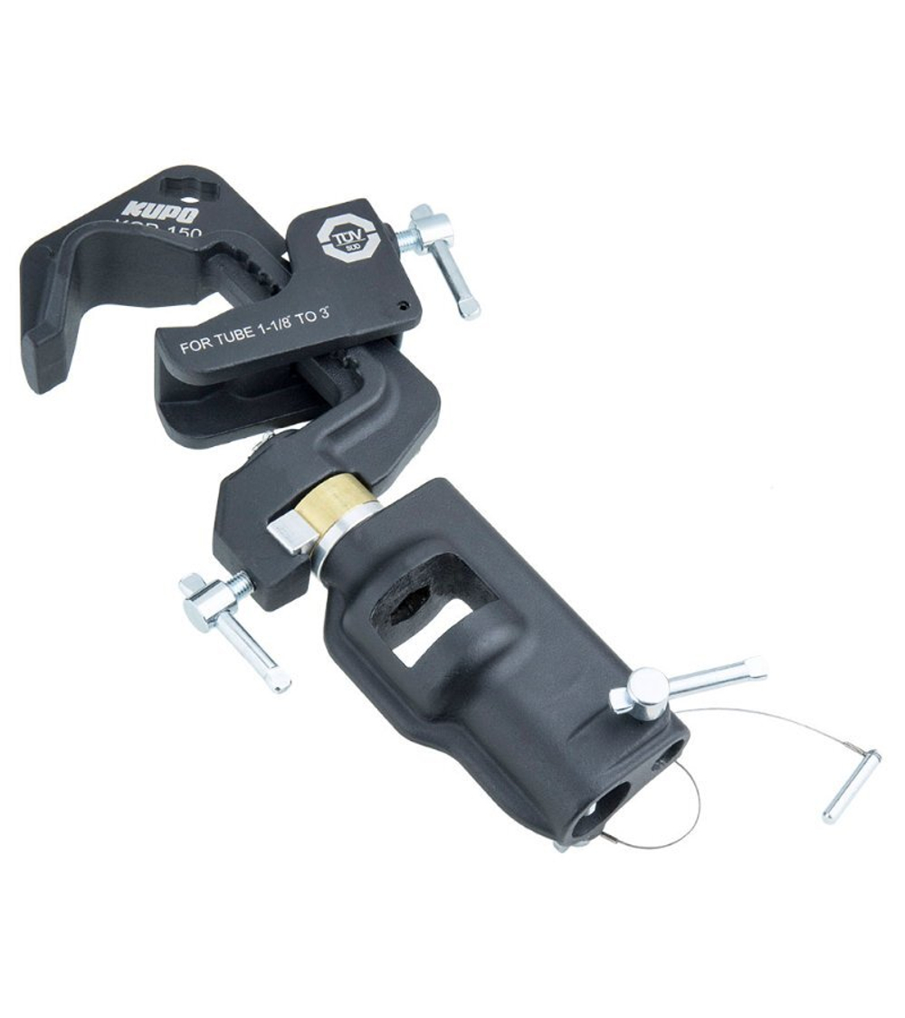 Зажим с головкой KUPO KCP-150 SWIVELING PIPE C CLAMP W/ UNIVERSAL HEAD