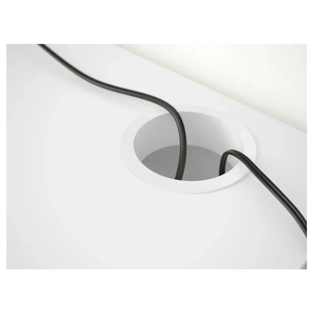 Письменный стол с ящиками - IKEA MICKE, 142x50 см, белый, МИККЕ ИКЕА