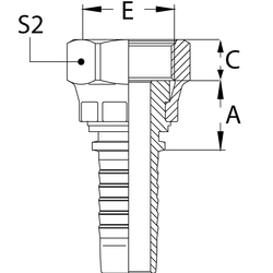 Фитинг DN 10 ORFS (Г) 13/16